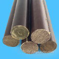 ສີນ້ຳຕານ Phenolic Resin Cotton Laminated Rod